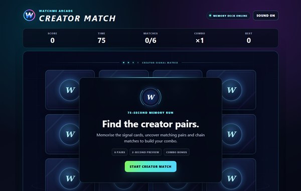 Creator Match studio deck gameplay