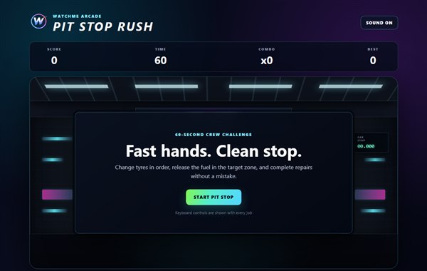 Pit Stop Rush race garage gameplay